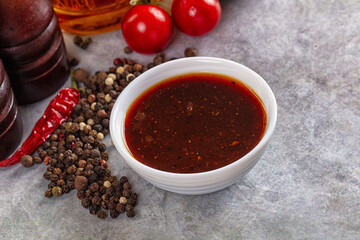 Black pepper sauce for meat