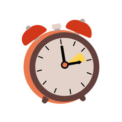 alarm clock isolated on white