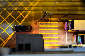 Beautiful city night view in Causeway bay and Wan Chai in Hong Kong, Asia