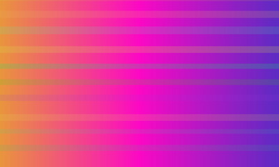 Vibrant horizontal stripes gradient background in pink purple and orange