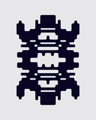 Cyberpunk shape logo clip art design element collection sticker editable