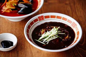 jajangmyeon, black bean sauce noodles