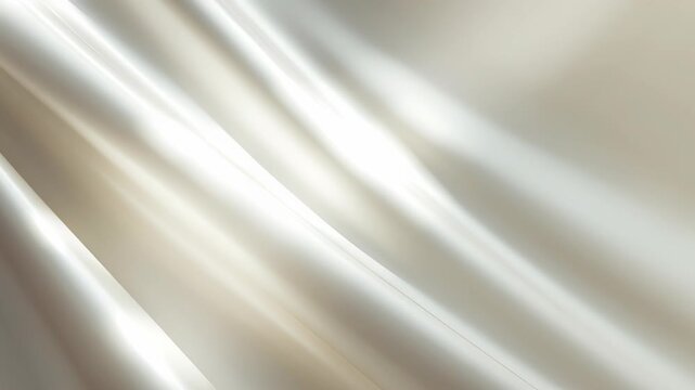 Silky satin fabric draped diagonally with soft light reflection and smooth folds, silk sheen diagonal drape evokes calm luxury