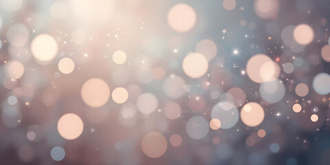 Dreamy bokeh lights background with sparkling stars for elegant designs, creating a magical and festive mood, perfect for holiday cards and social media promotions