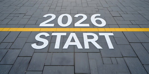 Start 2026 with a fresh perspective and exciting new journey, a motivational concept for planning and goal setting, ready for your best year yet
