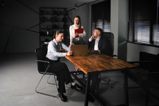 Team collaboration in a modern office space during a brainstorming session in the afternoon