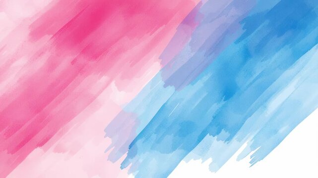 Abstract pastel watercolor background with pink blue brushstroke gradient, soft dreamy texture evoking calmness and calming mood
