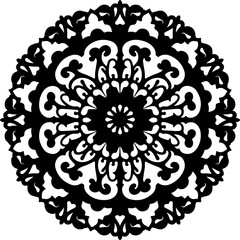 Geometric Symmetrical Mandala Design