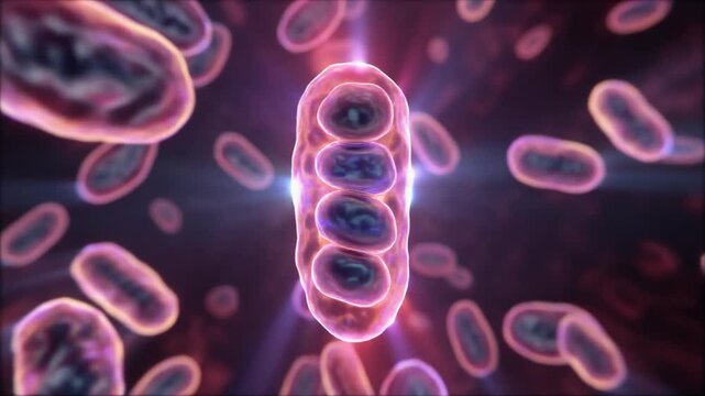 The intricate journey of cellular life, visualizing the microscopic division and replication of a biological organism