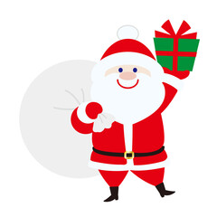 プレゼントを持ったサンタクロース