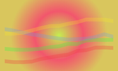 Abstract flowing lines on a vibrant gradient background