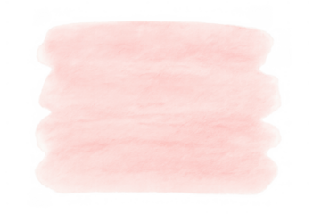 Pink watercolor paint brush stroke creating an aesthetic artsy text box or abstract pastel texture on a transparent background