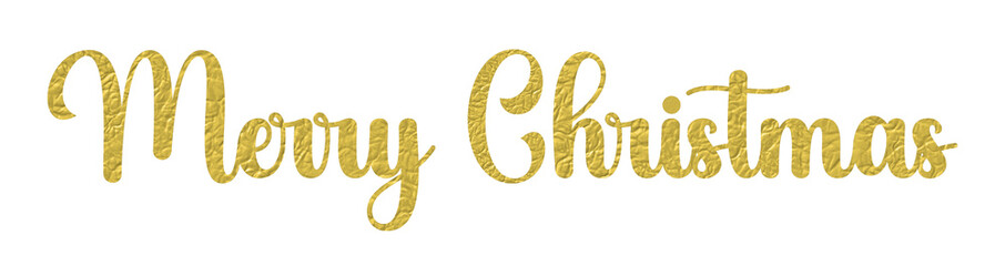 Merry christmas golden material decorative design element