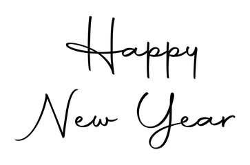 New year wishes text design element