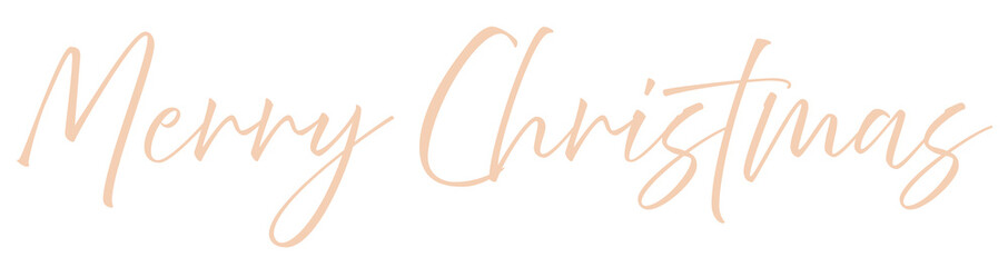 Merry christmas wishes cream text design element