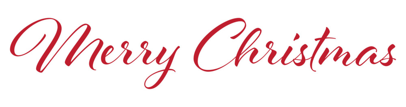 merry christmas red decorative text design element