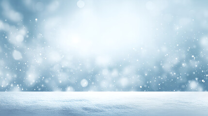Fototapeta premium winter christmas background with snowflakes