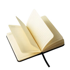 open notebook isolated 