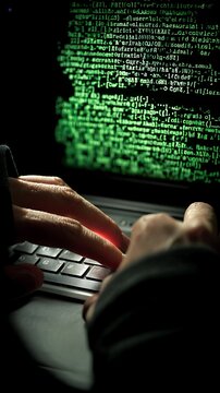 Teen Coder Debugging Python Code on Laptop at Night