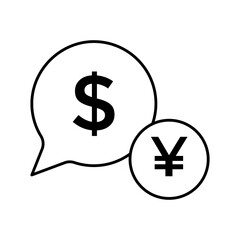 Money Chat Negotiation Business Bank Exchange icon