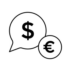 Money Chat Negotiation Business Bank Exchange icon