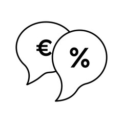 Money Chat Negotiation Business Bank Exchange icon