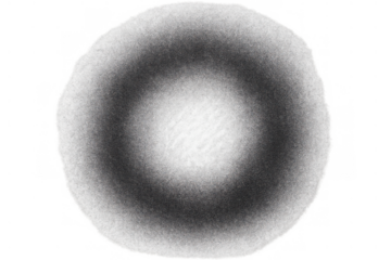 Abstract black and white smoke circle creating an evolving texture vortex on transparent background