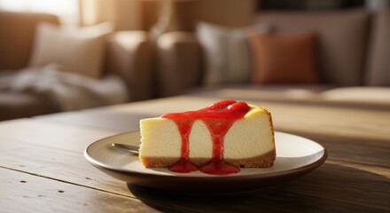 homemade strawberry cheesecake made with premium inggredients & kids friendly