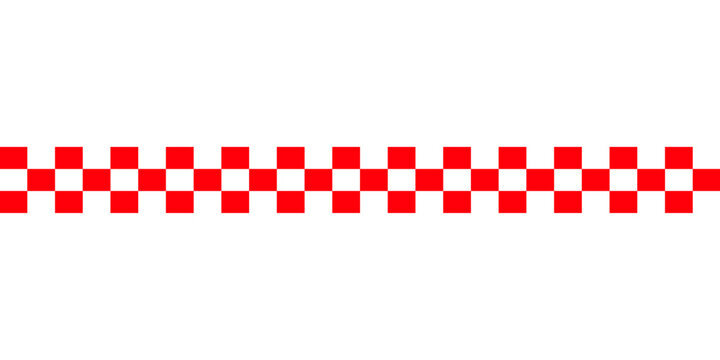 Red Square racing checkerboard pattern. Chessboard geometric pattern. Rally checkerboard pattern.Vector illustration on white background modern.