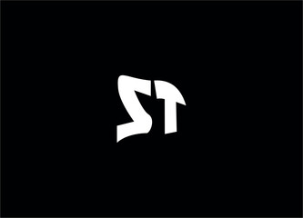 ST creative initial logo and letter logo