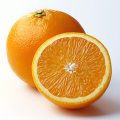 orange on white background