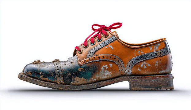 hiking boots isolated on white