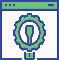 Abstract geometric pattern with vibrant color accents