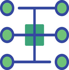 Abstract geometric shapes with vibrant color gradients and textures