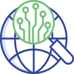 Abstract geometric pattern with bold color accents