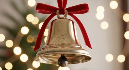 Christmas Jingle bell decoration, Christmas background