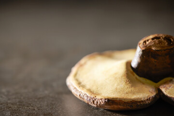 Dried Reishi Mushroom, traditional herbal medicine