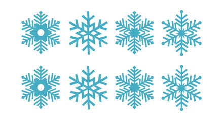 Snow Icons. Snowflakes Vector Icons. Winter Icons. Snow or Snowflake symbol. Snow. Snowflakes