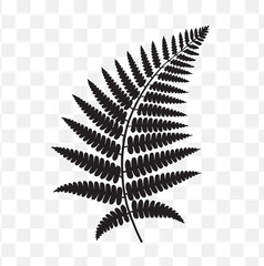 Elegant Fern Leaf Botanical Silhouette