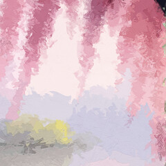 Various oil paintings, flowers, farmers' cottages, landscapes, tulips, geese, birds, lakes, roosters, roses, peonies, flowers