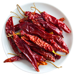 Dry Chilli isolated on transparent background