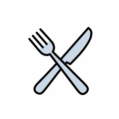 Fork and Knife Icon Cutlery Restaurant Dining Symbol. Food Icon Vector