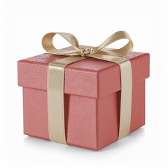 A beautifully wrapped gift box with a golden ribbon, perfect for celebrations and special occasions