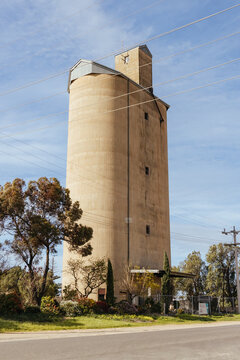 RAINBOW, AUSTRALIA - SEPTEMBER 26 2025: Rainbow silo on a sunny spring day