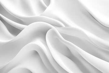 Fototapeta premium Elegant draped white fabric texture