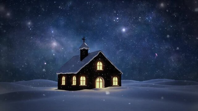 Peaceful home Christmas Eve Greetings