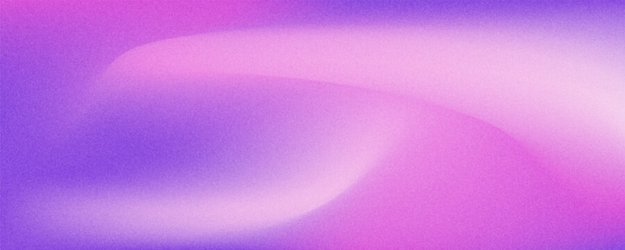 Abstract lavender color gradient with grain texture, glowing purple, pink glitter particles background. Aesthetic fluid wallpaper with curvy texture. Vintage smooth noise backdrop for product display