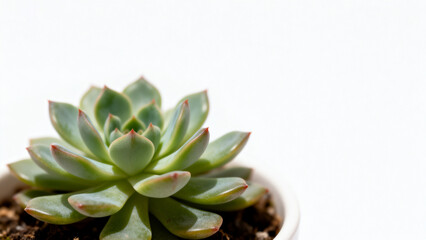 Green succulent plant in pot