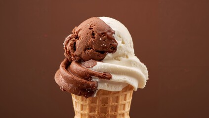 TwoToned Treat. A Study in Textures and Color Palettes, Featuring Vanilla and Chocolate.