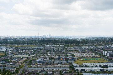 View over Stonefields suburb, Auckland, New Zealand